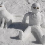 Mt Buller - Snowman and dog