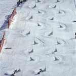 Snowboarding slalom at Mount Buller